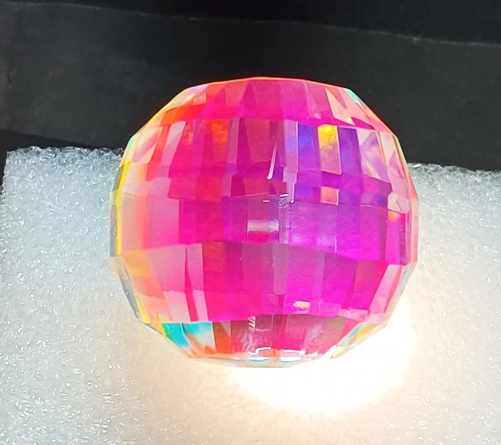 246.40 Ct+ Top Natural Rainbow Mystic Topaz Ball Shape Brilliant Loose Gemstone