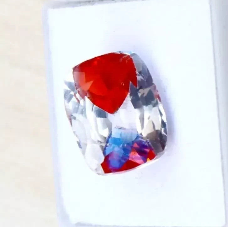 Pitambari Sapphire Bi-Color Natural Cushion Cut 13.50Ct Loose Gemstone Certified