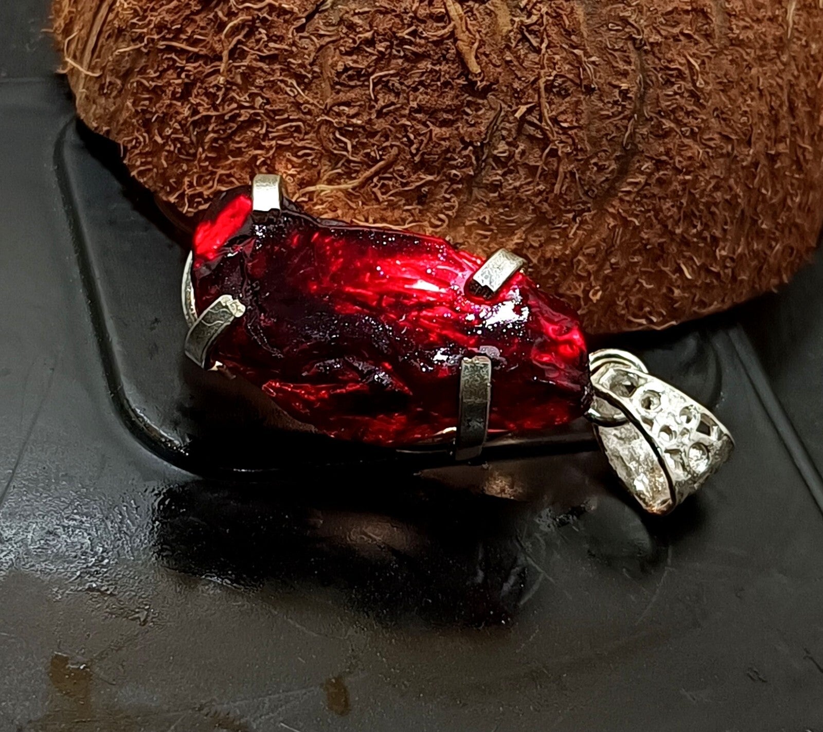 EGL Certified 68.75 Ct Natural PAINITE 925 Solid Silver Pendant LOOSE Gemstone