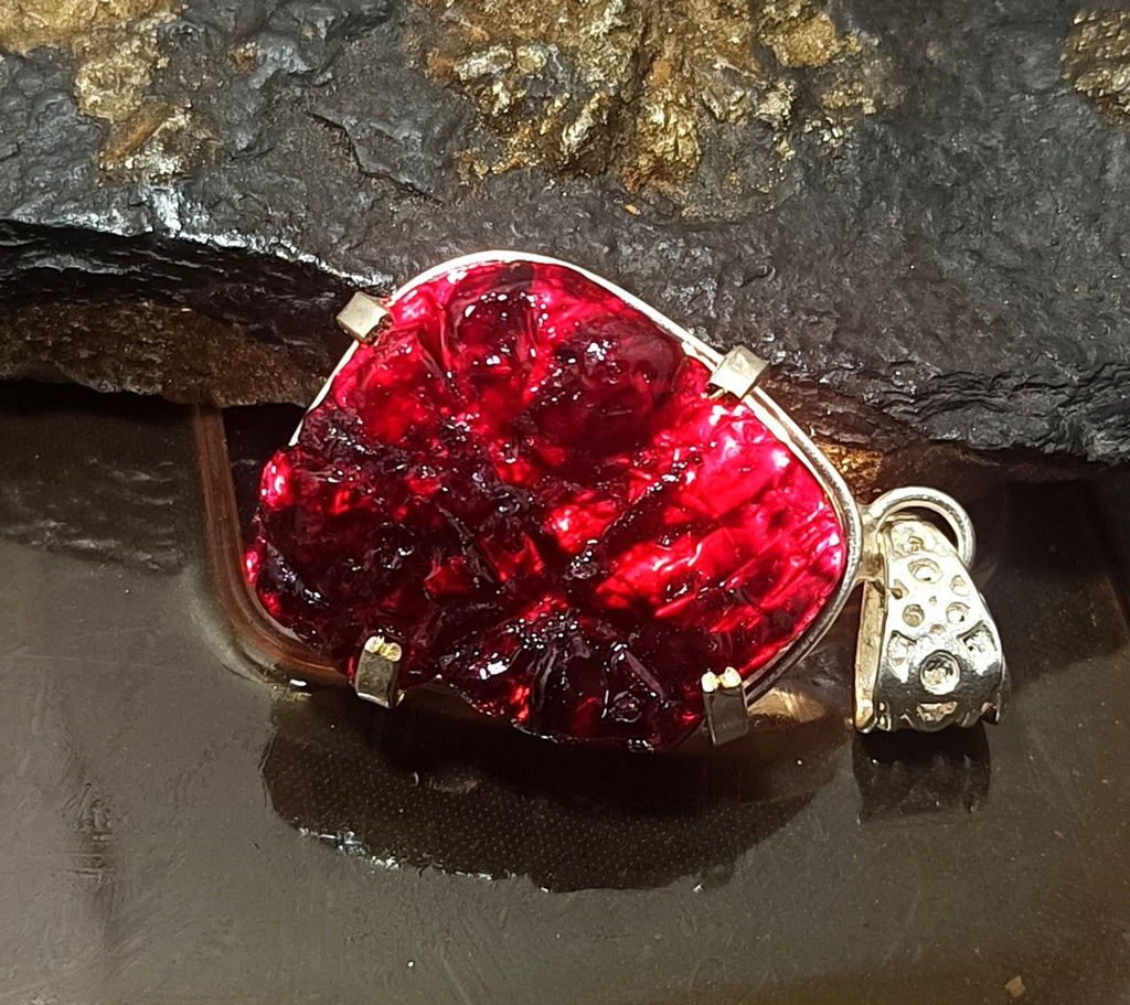 EGL Certified 86.10 Ct Natural PAINITE 925 Solid Silver Pendant LOOSE Gemstone