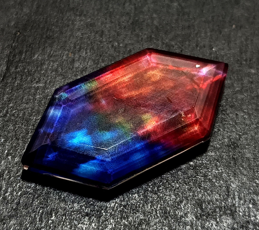 50.40 Ct Natural Ammolite Opal-Like Organic Doublet CERTIFIED Loose GEMSTONE