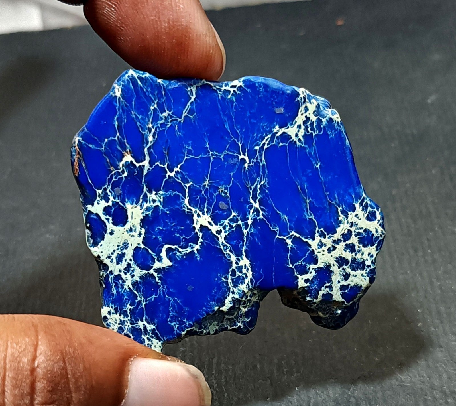 92.80 Ct Natural Arizona Superior Blue Turquoise Slab Rough Certified Gemstone