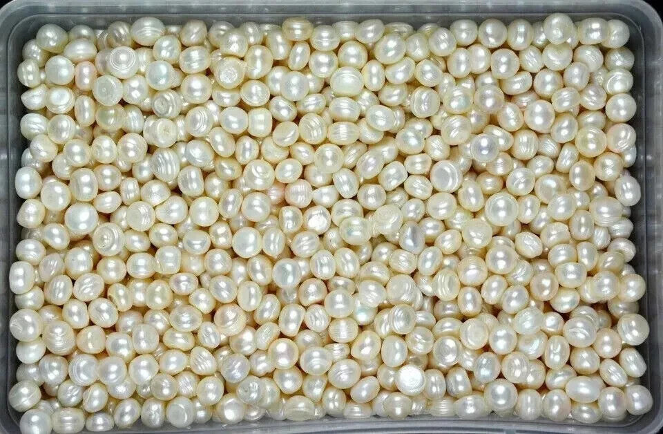 100 Ct./ Australian White Pearl Loose Gemstone Lot Natural Round Cut Certified