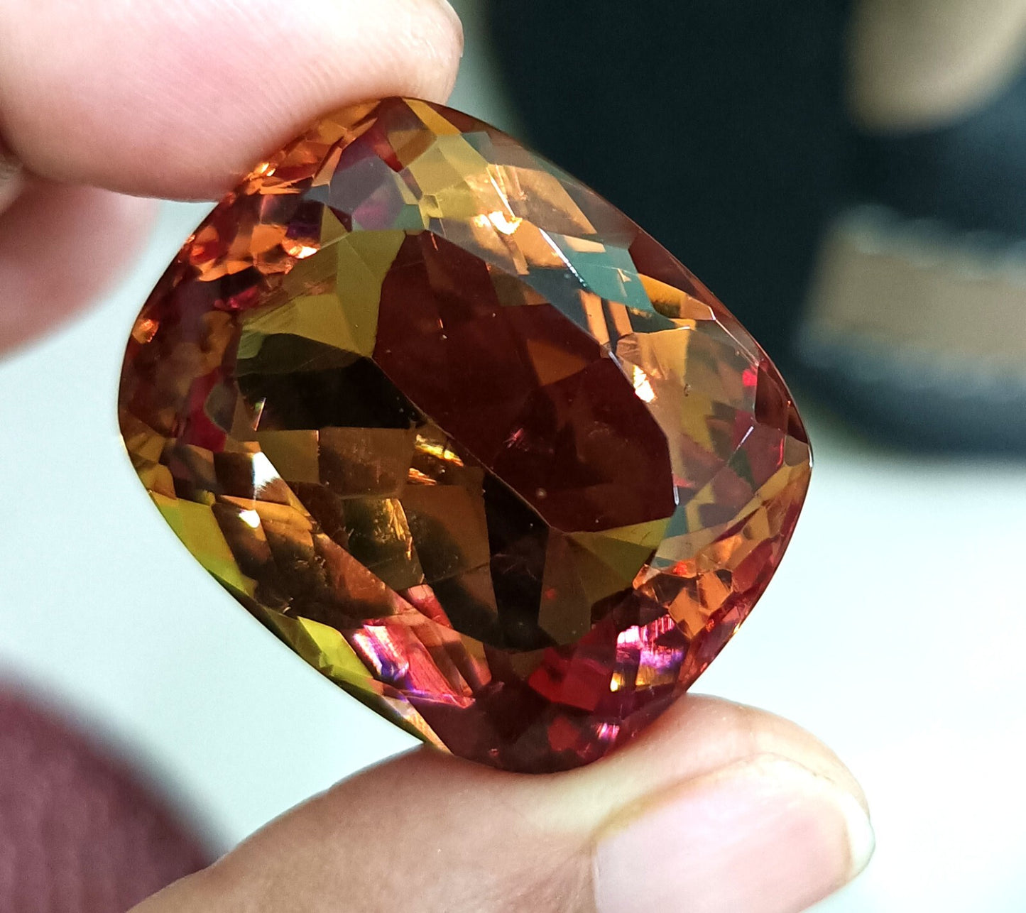 NATURAL Zultanite (7 Color-Change) Loose Certified GEMSTONE Cushion Cut 92.85 Ct