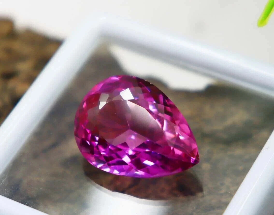 NATURAL Loose Montana Bi-Color Change Sapphire Pear Cut GEMSTONE 10.35 Ct