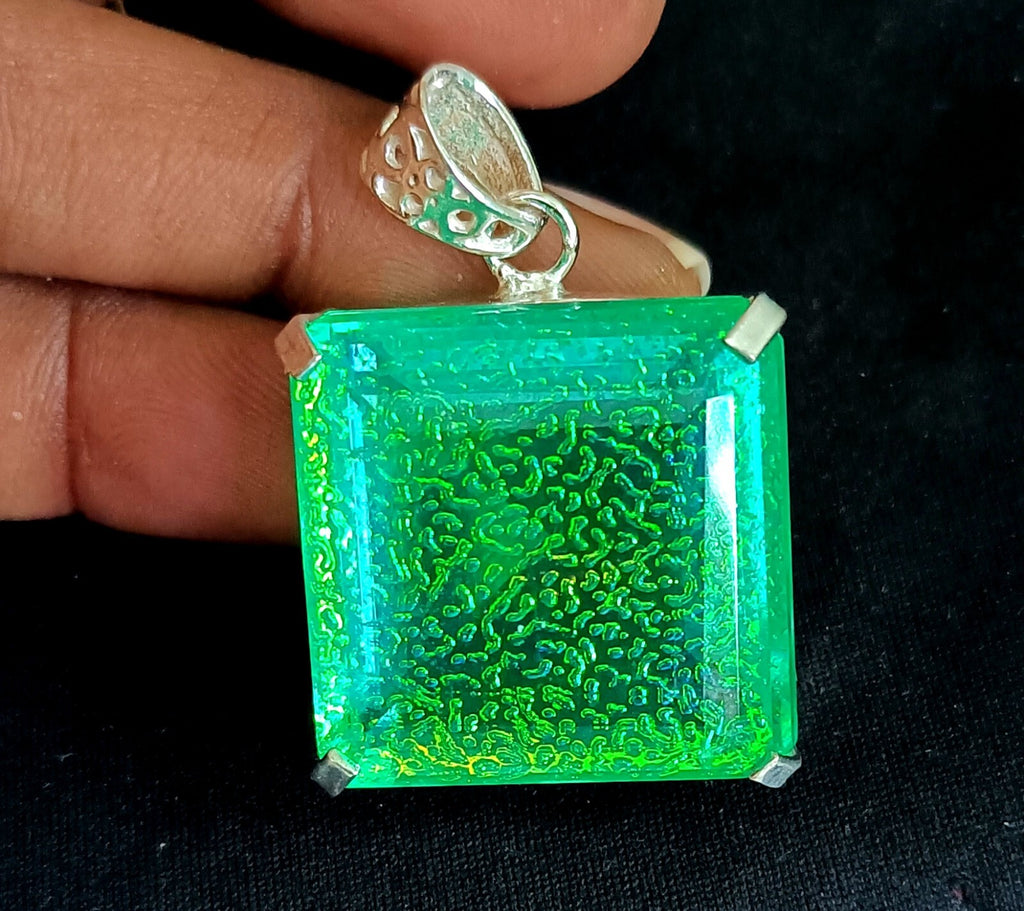 114.15 Ct  Monarch Fire Opal Doublet 925 SolidSilver PendantGemstone