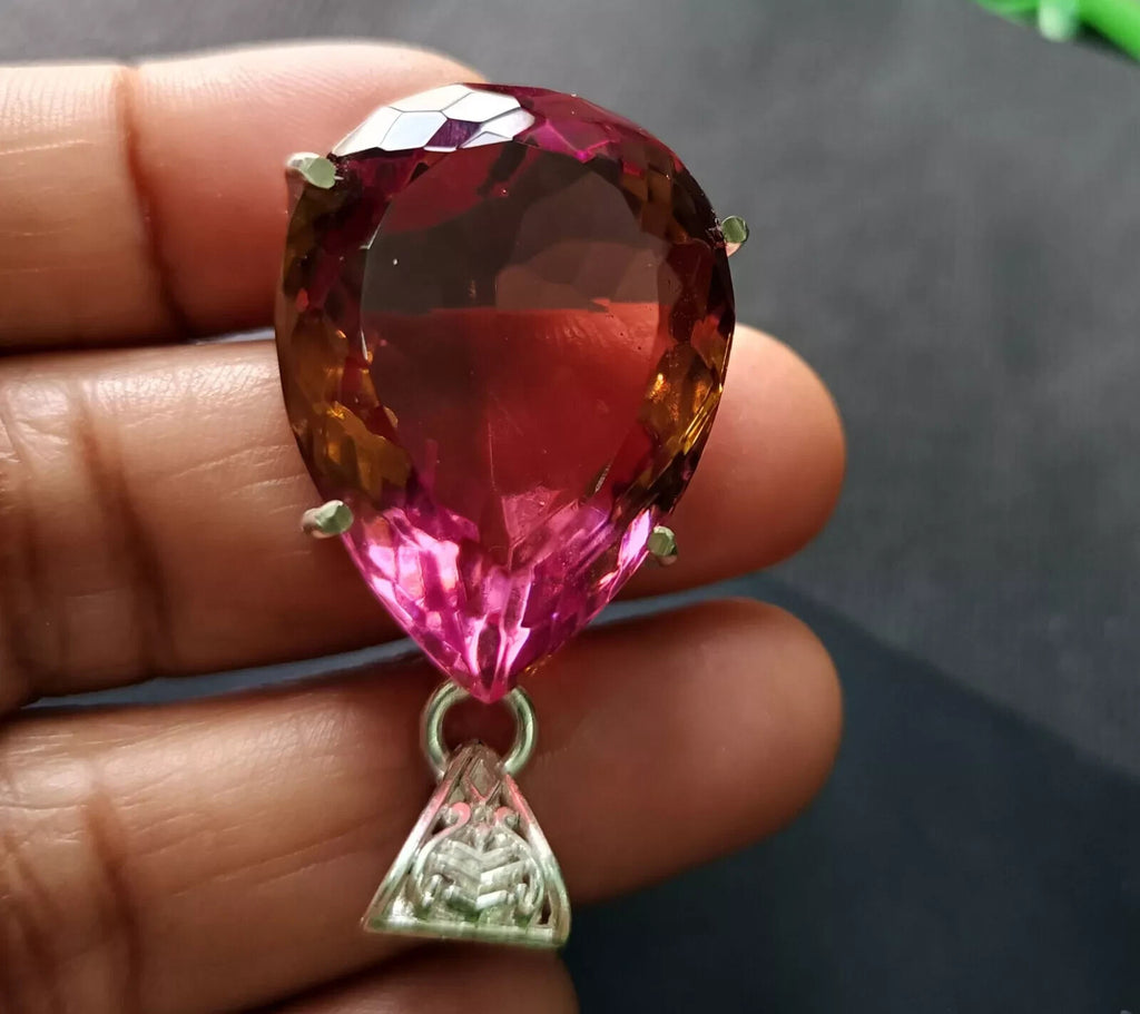 99.10 Ct Natural Zultanite 925 Silver Pear Cut Pendant Loose Gems EGL Certified