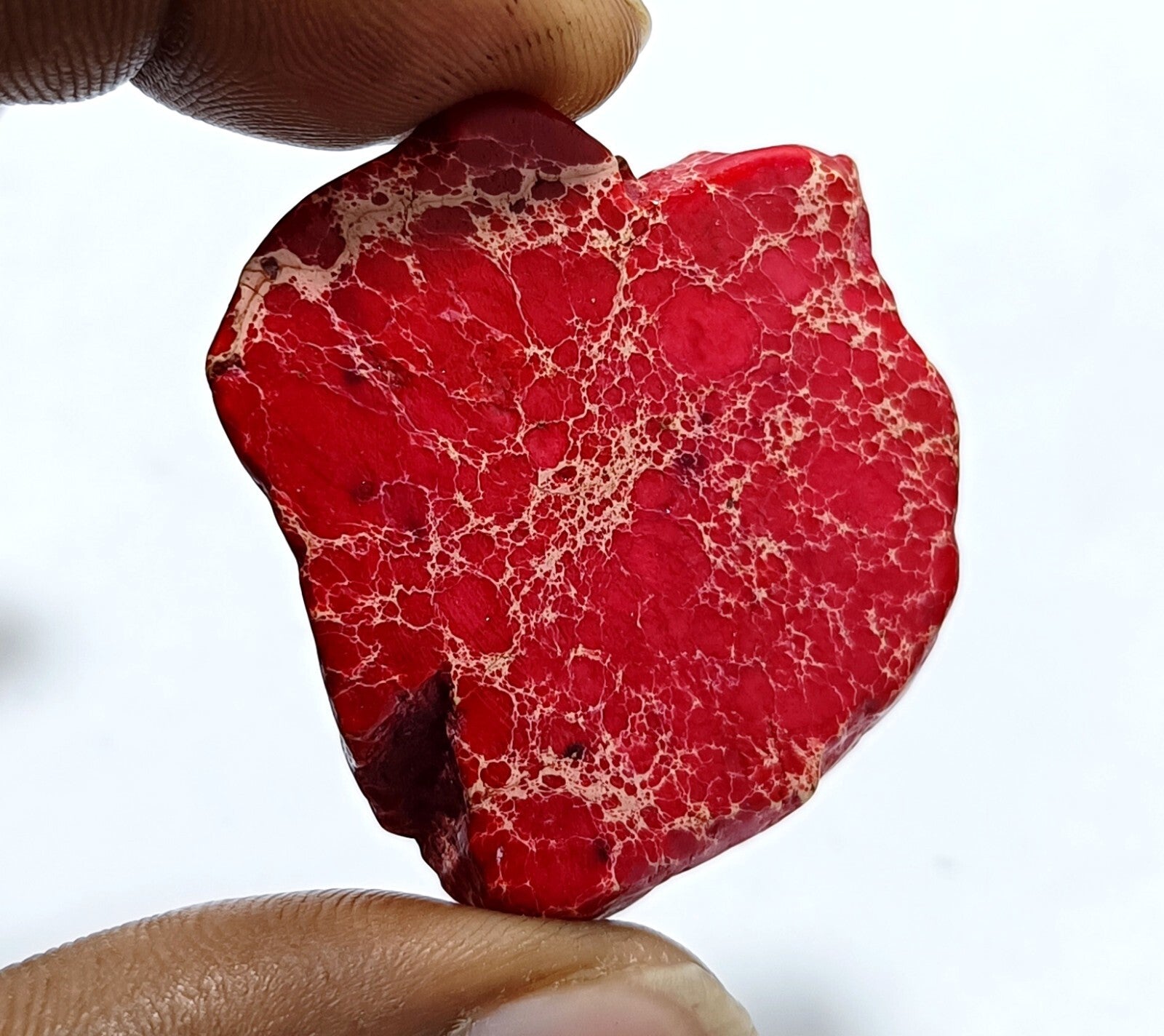 78.5 Ct Natural Arizona Superior Red Turquoise Slab Rough Certified Gemstone