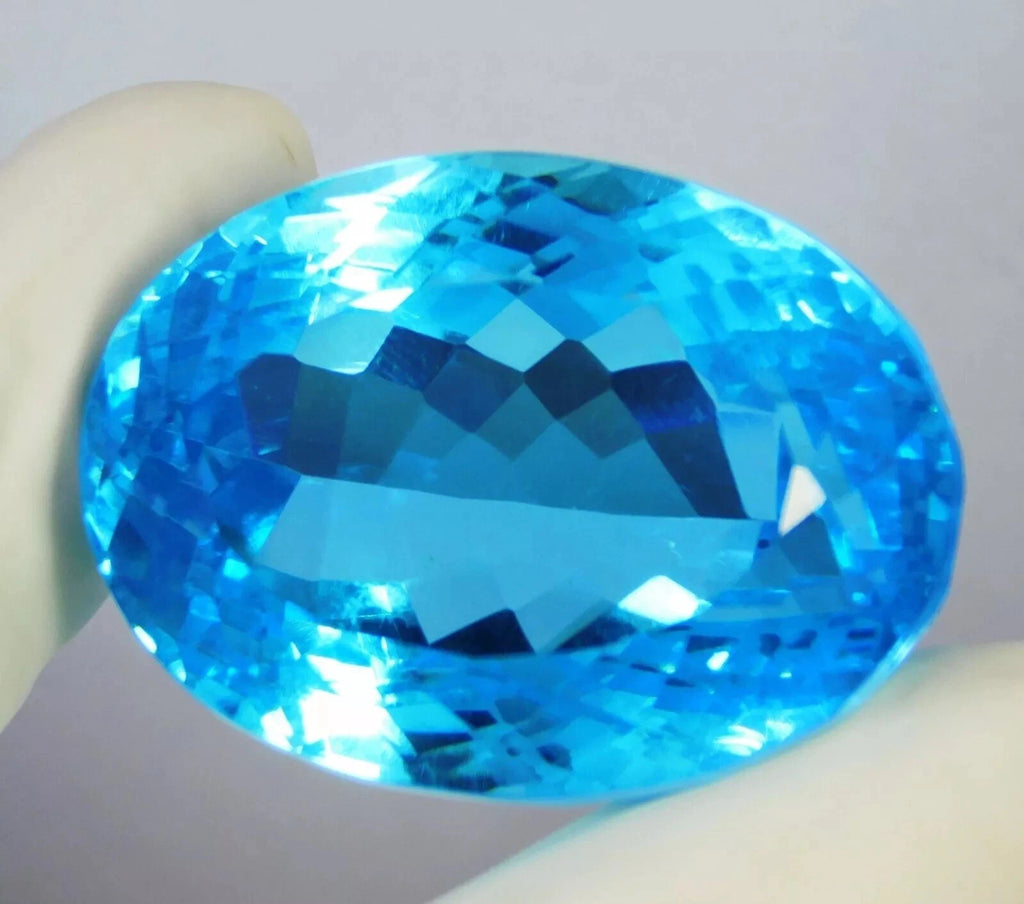Certified 165.50Ct Natural Aquamarine Dazzling Lustrous Oval TopazLoose Gemstone