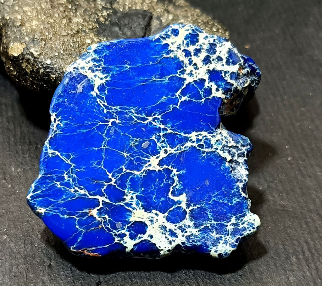 92.80 Ct Natural Arizona Superior Blue Turquoise Slab Rough Certified Gemstone