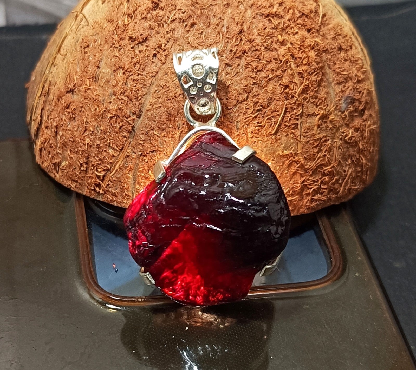 EGL Certified 101.35 Ct Natural PAINITE 925 Solid Silver Pendant LOOSE Gemstone