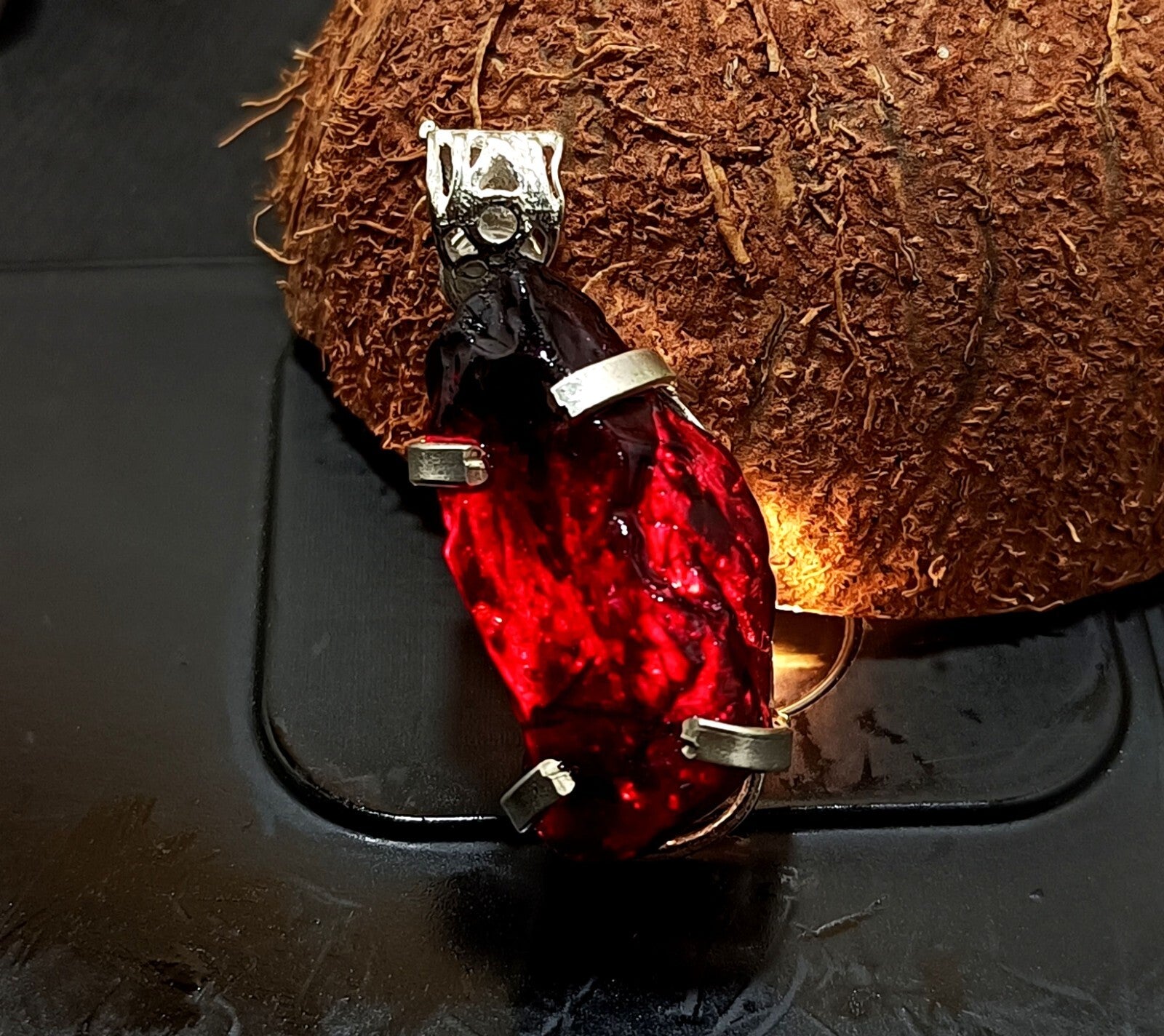 EGL Certified 68.75 Ct Natural PAINITE 925 Solid Silver Pendant LOOSE Gemstone