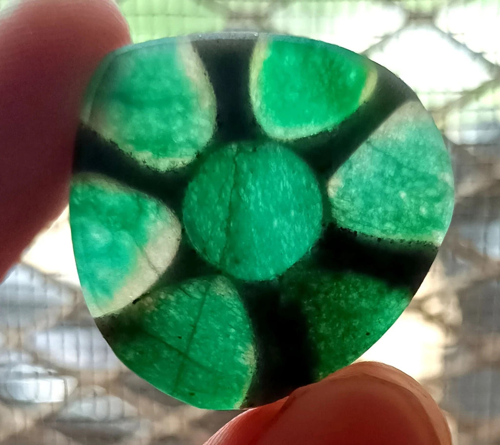 Certified 19.5 Ct Natural Pear Emerald Trapiche Loose Colombian Facet GEMSTONE