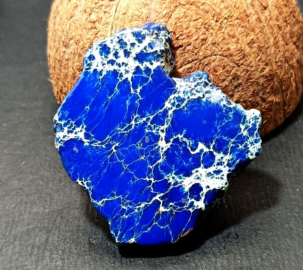 92.80 Ct Natural Arizona Superior Blue Turquoise Slab Rough Certified Gemstone