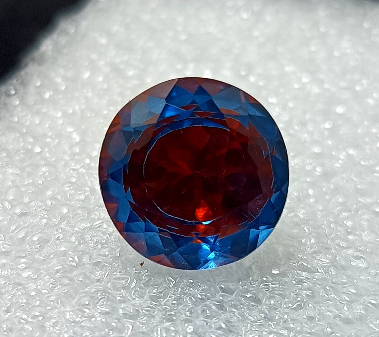 14.90 Ct A++ NATURAL Ceylon PITAMBARI Sapphire Bi-Color Certified Round GEMSTONE