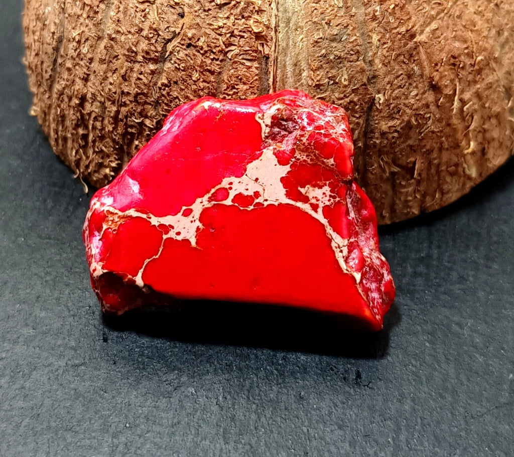 45.35 Ct Natural Arizona Superior Red Turquoise Slab Rough Certified Gemstone