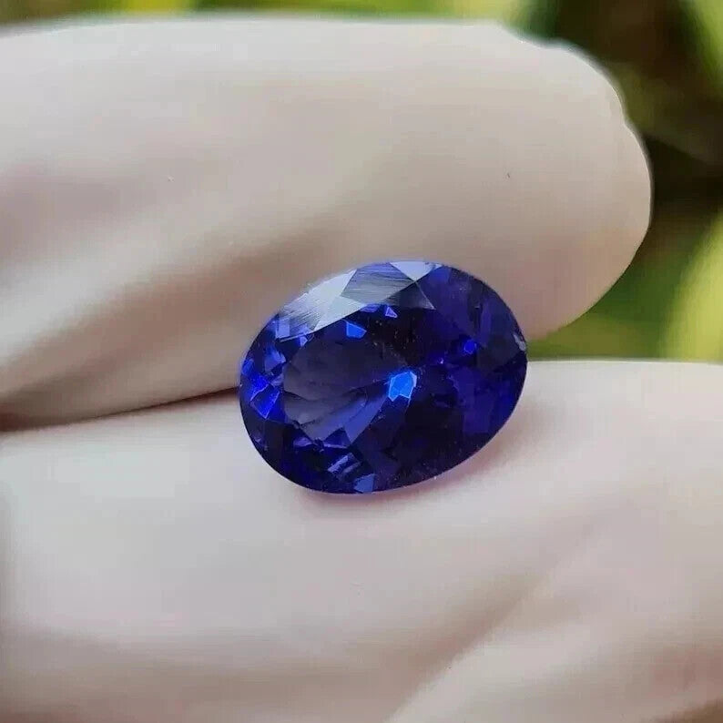 A+ Natural Ceylon Blue Sapphire Oval Cut Loose Certified GEMSTONE 20.75 Ct