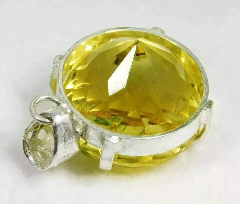 Certified Natural 55.45 Ct Brazilian Round Cut Topaz Pendant Loose Gemstone