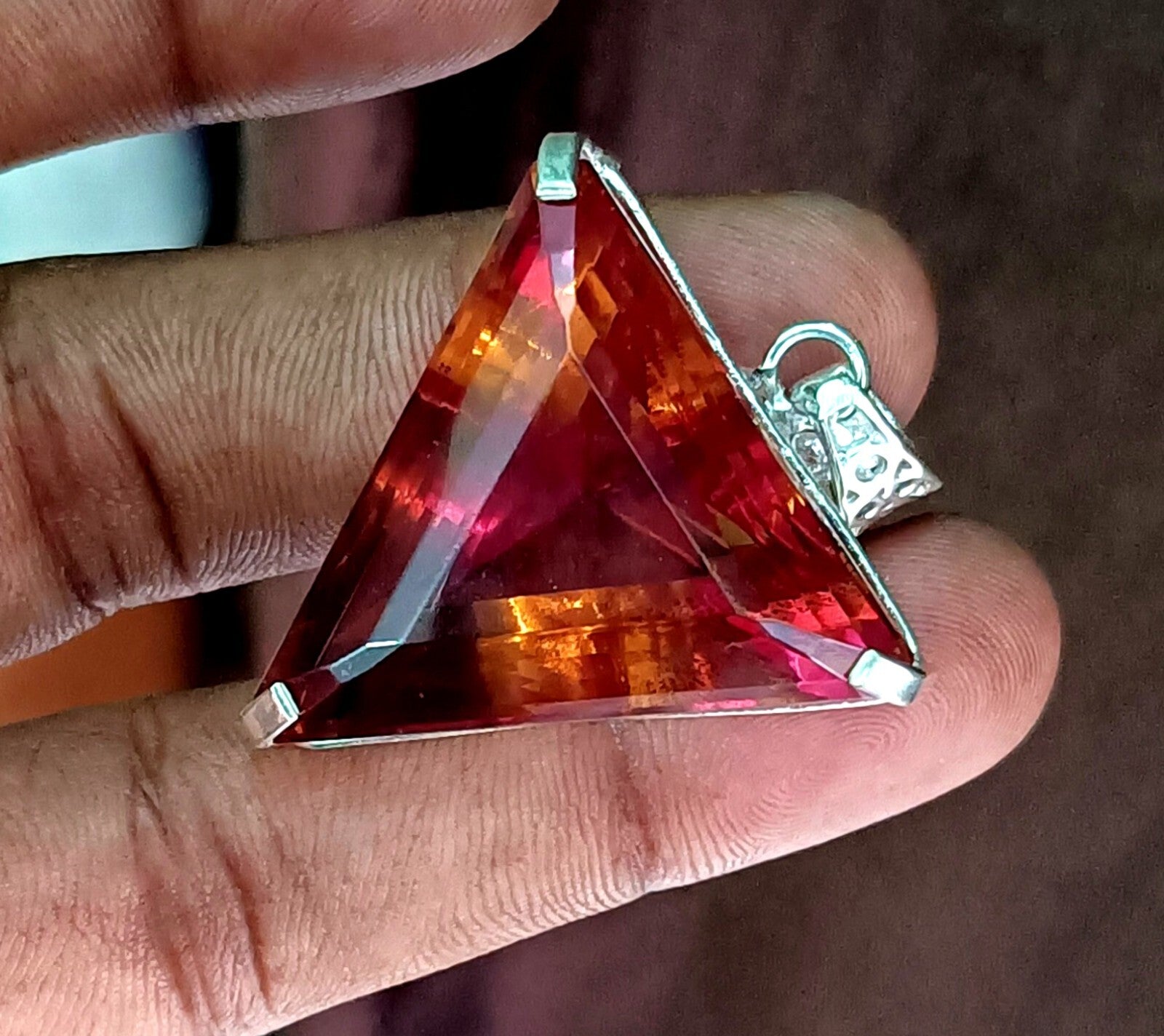 EGL Certified 109.35Ct FANCY Natural Zultanite 925 Silver Pendant Loose Gemstone