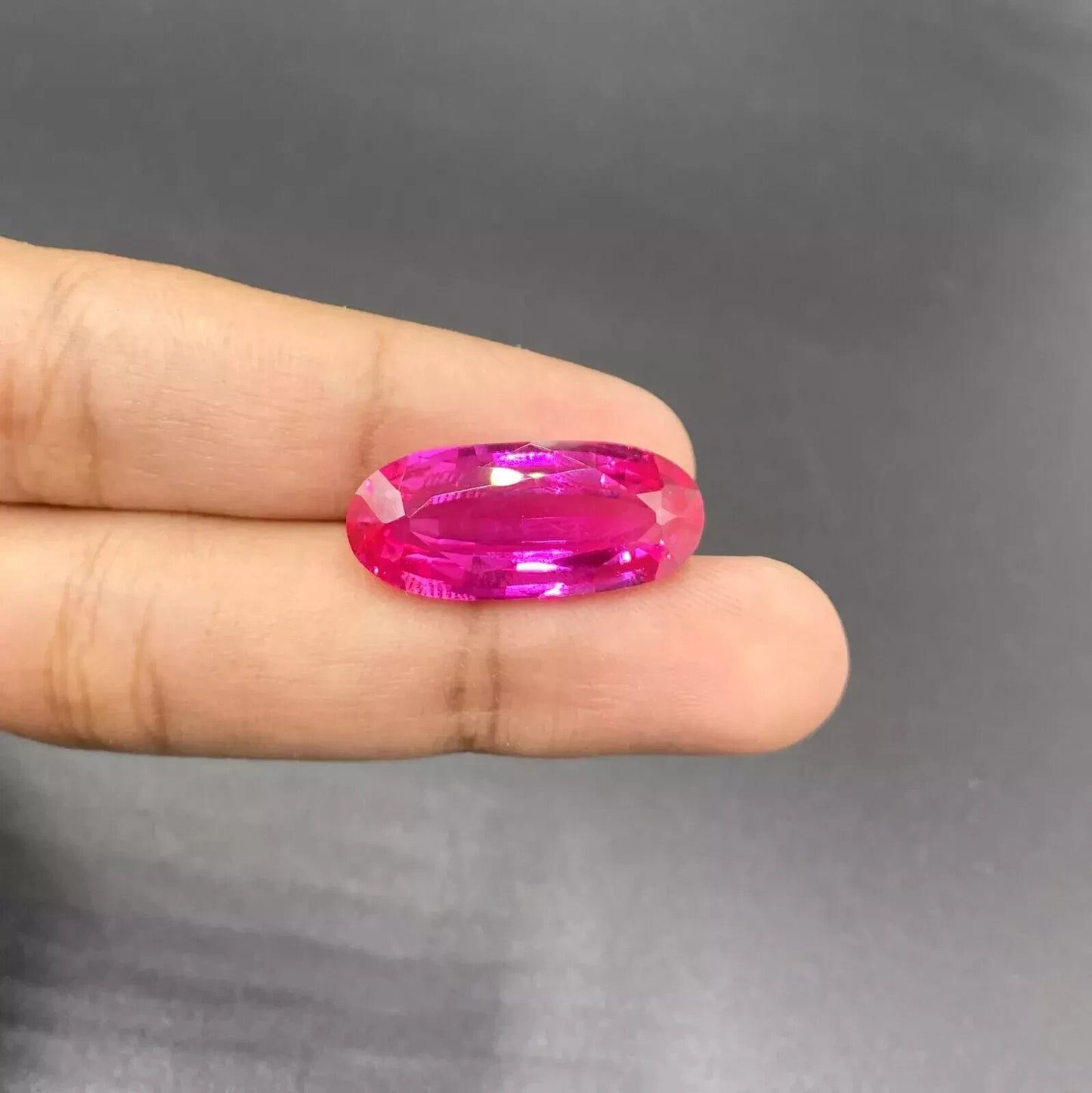 Top Quality Natural Oval Cut Ceylon Pink Sapphire Loose Gemstone 22 Ct