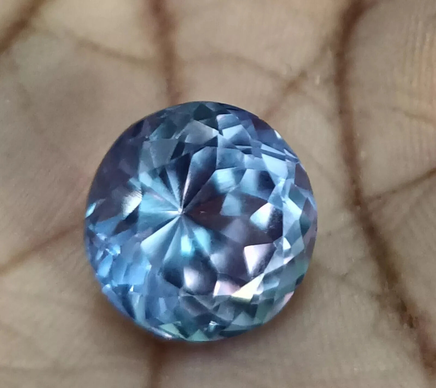 NATURAL Flower Cut Ceylon Bi-Color Sapphire Loose CERTIFIED GEMSTONE 11.20 Ct