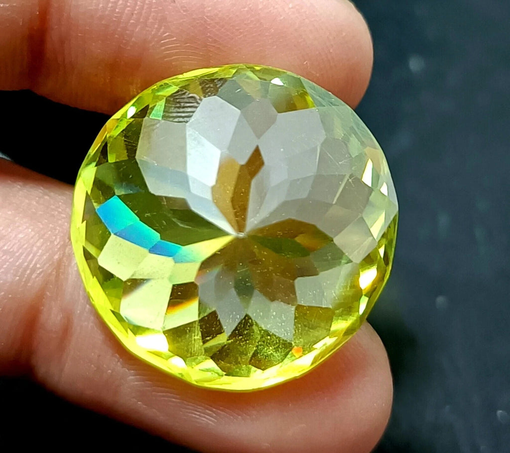 Cambodian Loose 68.5 Ct NATURAL Green Zircon Certified CLASSIC A+ COLOR GEMSTONE