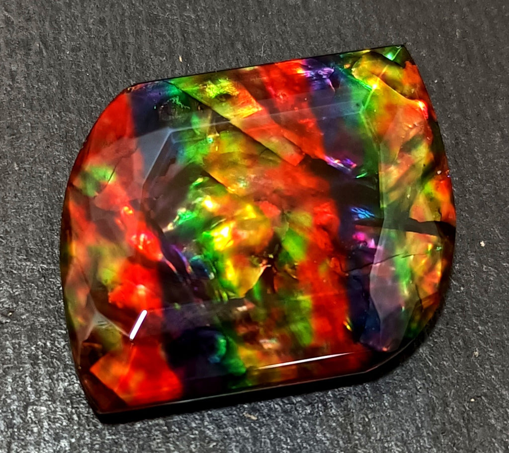54.5 Ct Natural Ammolite Fancy Opal-Like Organic Doublet Rare Loose GEMSTONE