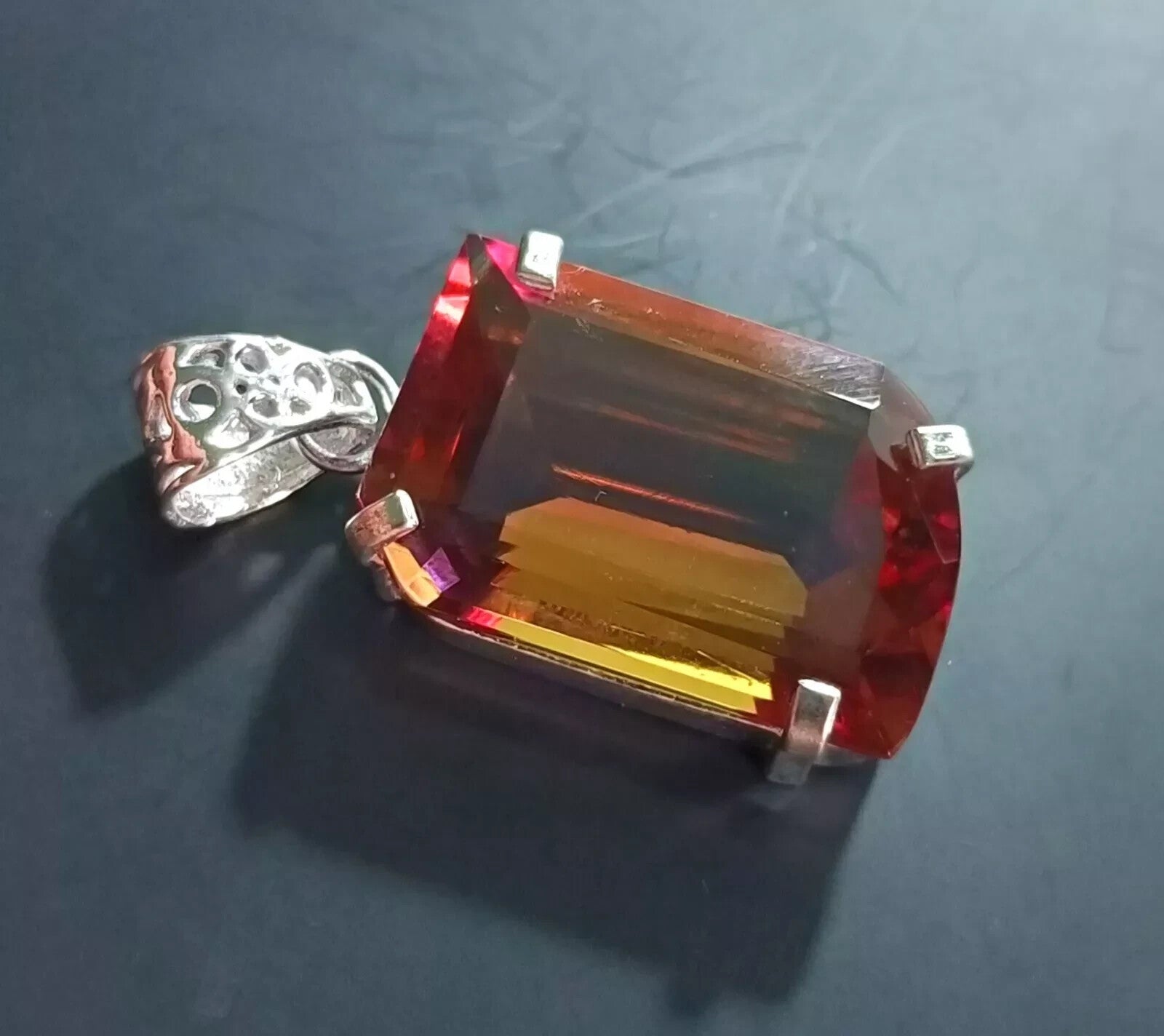 EGL Certified 54.10 Ct FANCY Natural Zultanite 925 Silver Pendant Loose Gemstone