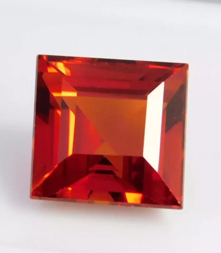 Orange Sapphire 12 Carats Natural Orange Sapphire Certified Loose Gemstone