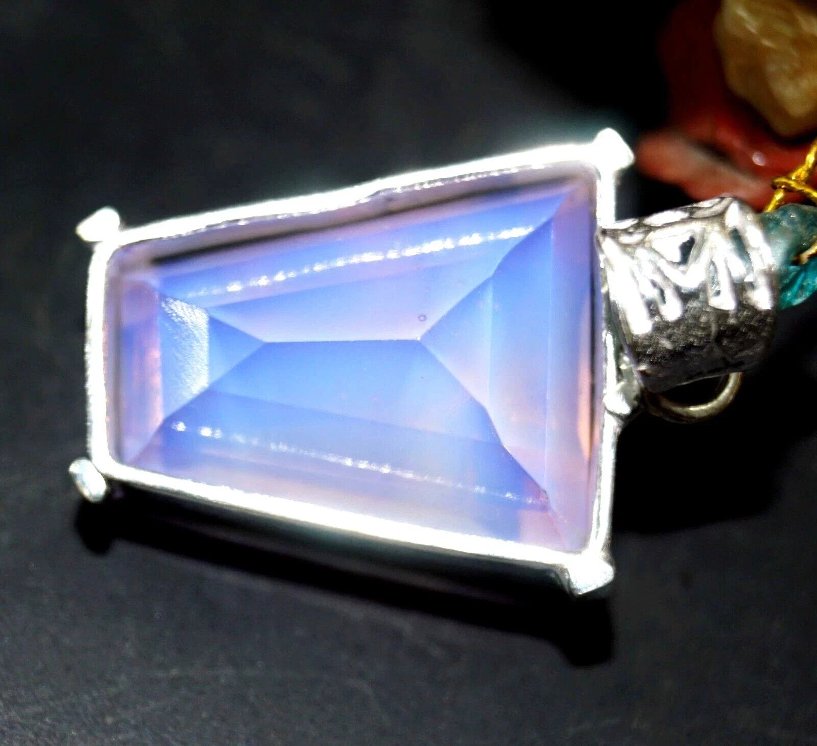 Certified 56.65 Ct Natural Opal Fancy 925 Solid Silver Pendant Loose Gemstone