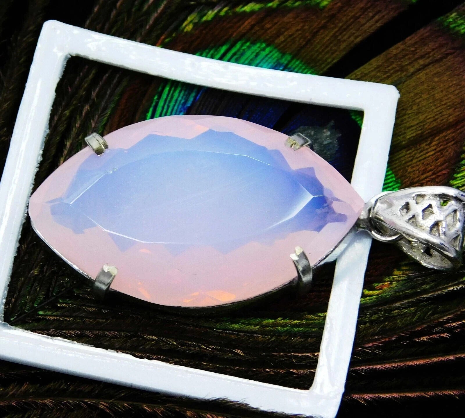 EGL Certified 61.50 Ct Natural Opal 925 Solid Silver Pendant Loose Gemstone