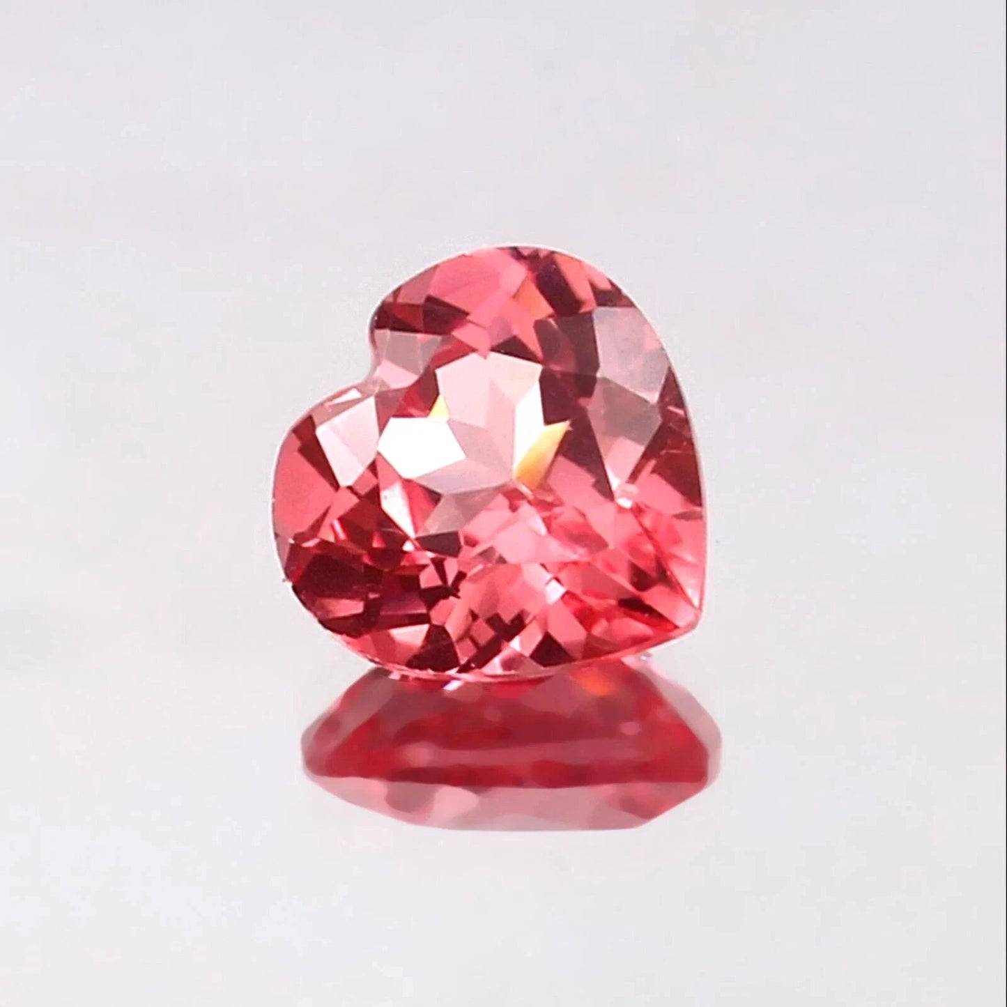 14.55 Ct Certified Heart Cut Natural Padparadscha Sapphire Loose Gemstone