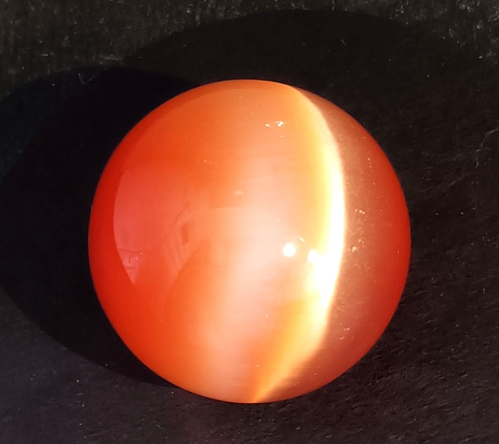 Chrysoberyl 446.5 Ct Natural Orange Cats Eye Ball Cut Loose Certified Gemstone