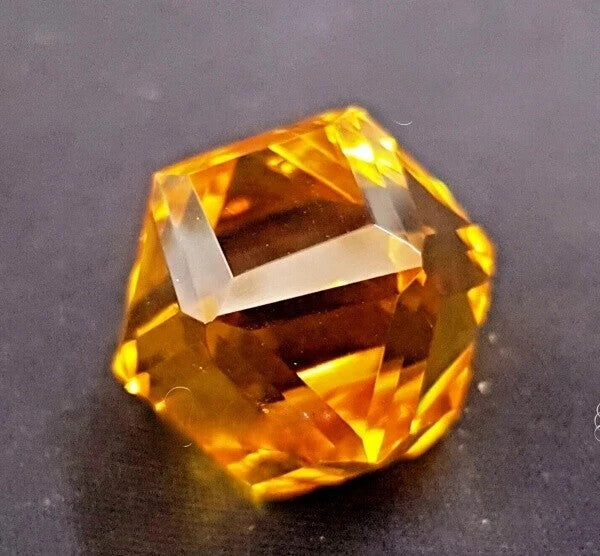 Yellow Color Citrine Natural 50.87 Ct Fancy Cut Brazilian Pendant Size Gemstone
