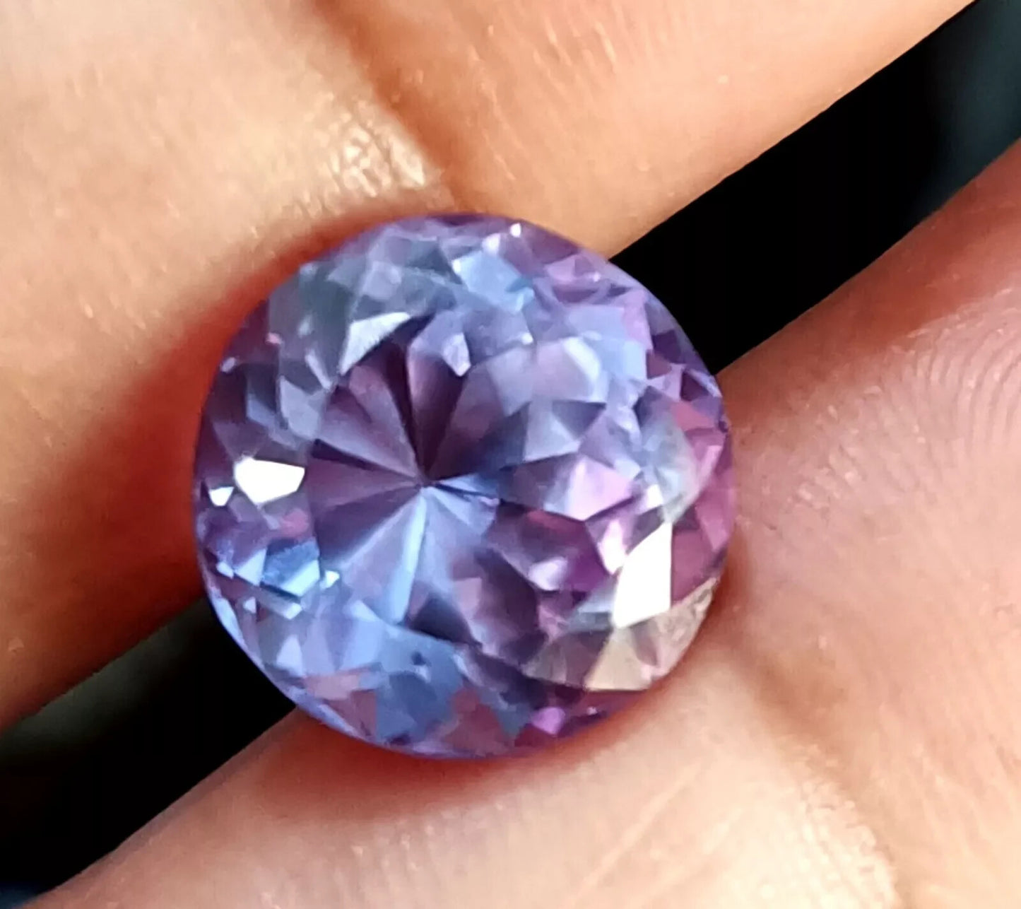 NATURAL Flower Cut Ceylon Bi-Color Sapphire Loose CERTIFIED GEMSTONE 11.20 Ct