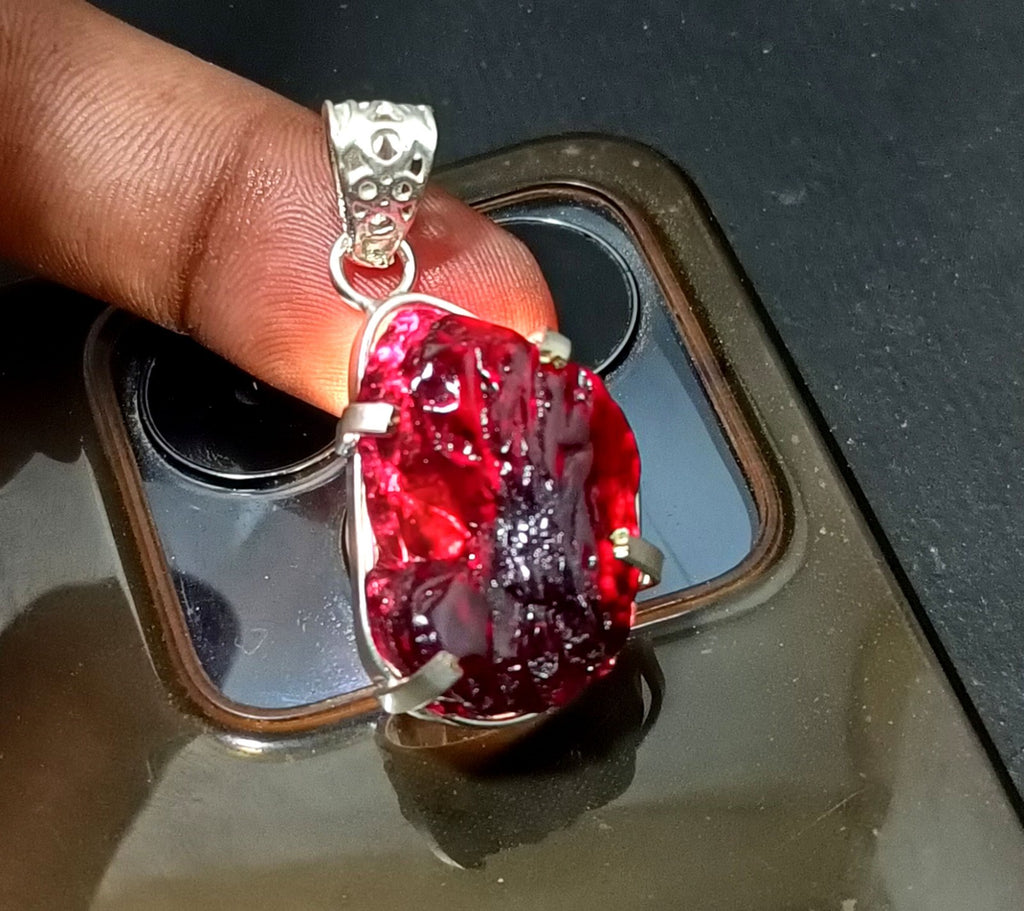 EGL Certified 73.00 Ct Natural PAINITE 925 Solid Silver Pendant LOOSE Gemstone