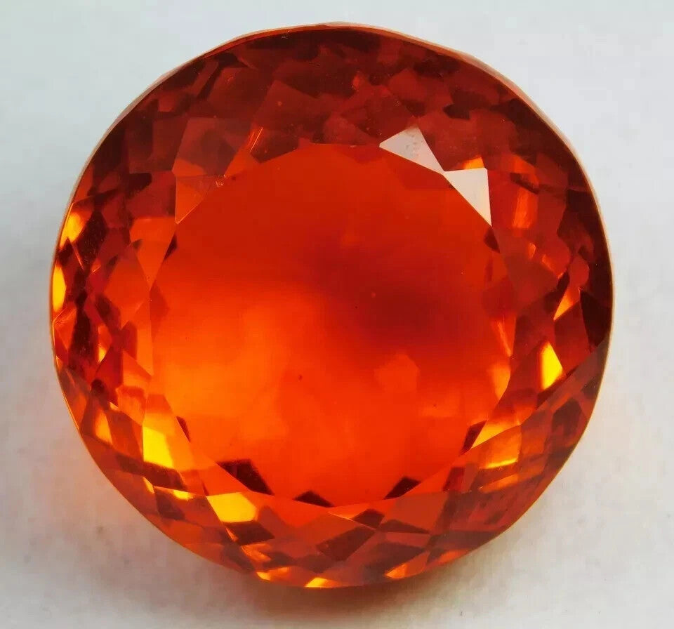 127.30 Ct Natural Brazilian Orange Topaz Round Cut EGL Certified Loose Gemstone
