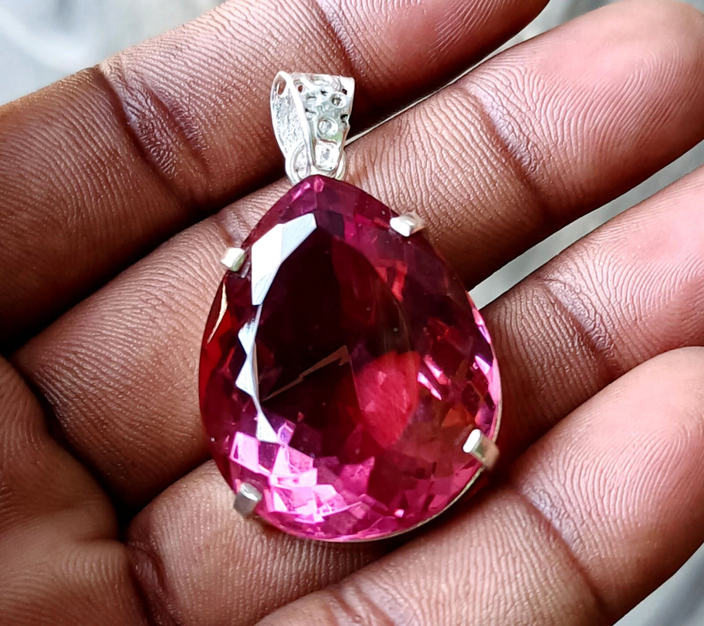 99.10 Ct Natural Zultanite 925 Silver Pear Cut Pendant Loose Gems EGL Certified