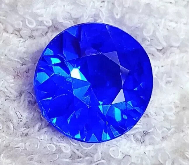 Natural Rare 9.00 Ct Lustrous Blue Sapphire Round Cut Certified Loose Gemstone