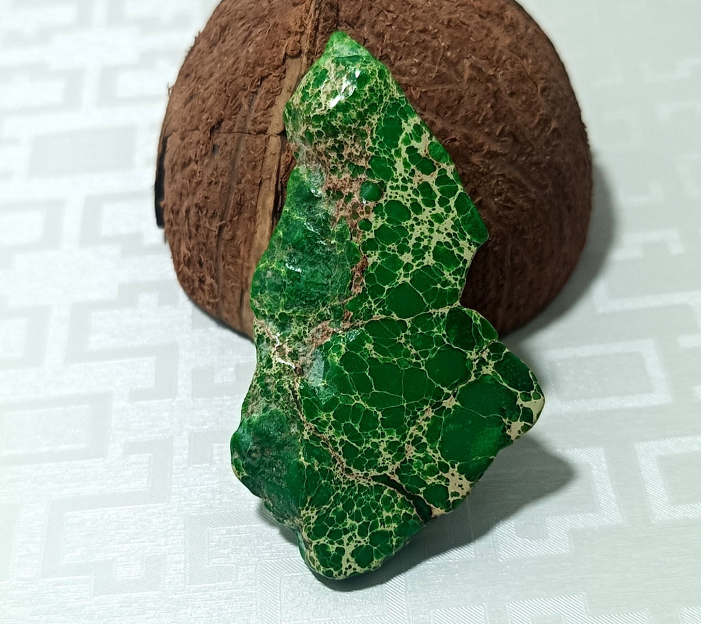 83.05 Ct Natural Arizona Superior Green Turquoise Slab Rough CertifiedGemstone