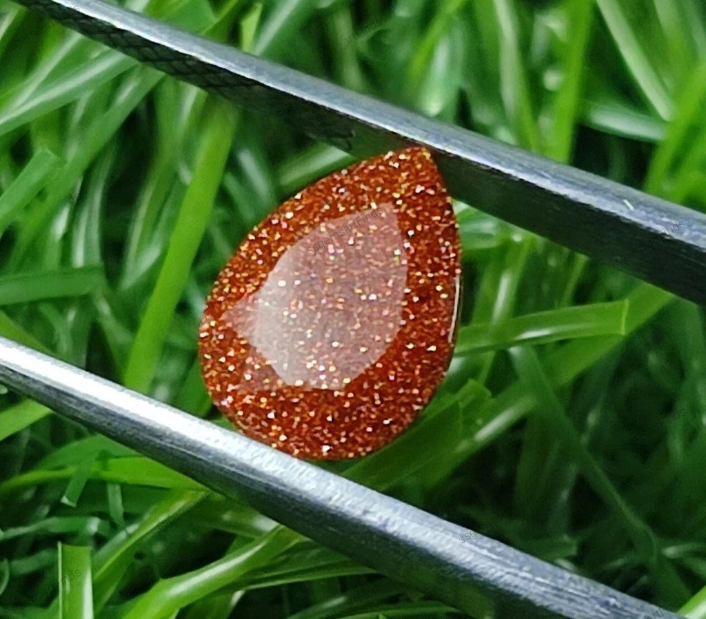 7X 14MM GIE Certified Natural Glod Sandstone Pear Cut Jewerly Gemstone 5 Pcs