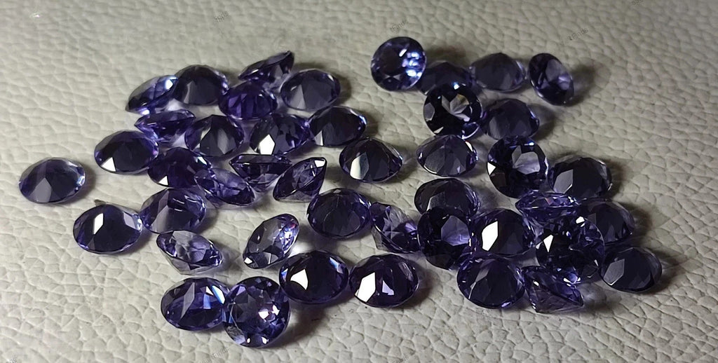 7x7MM (15 Pcs) Natural Color Change Alexandrite Certified Loose Gemstone Lot