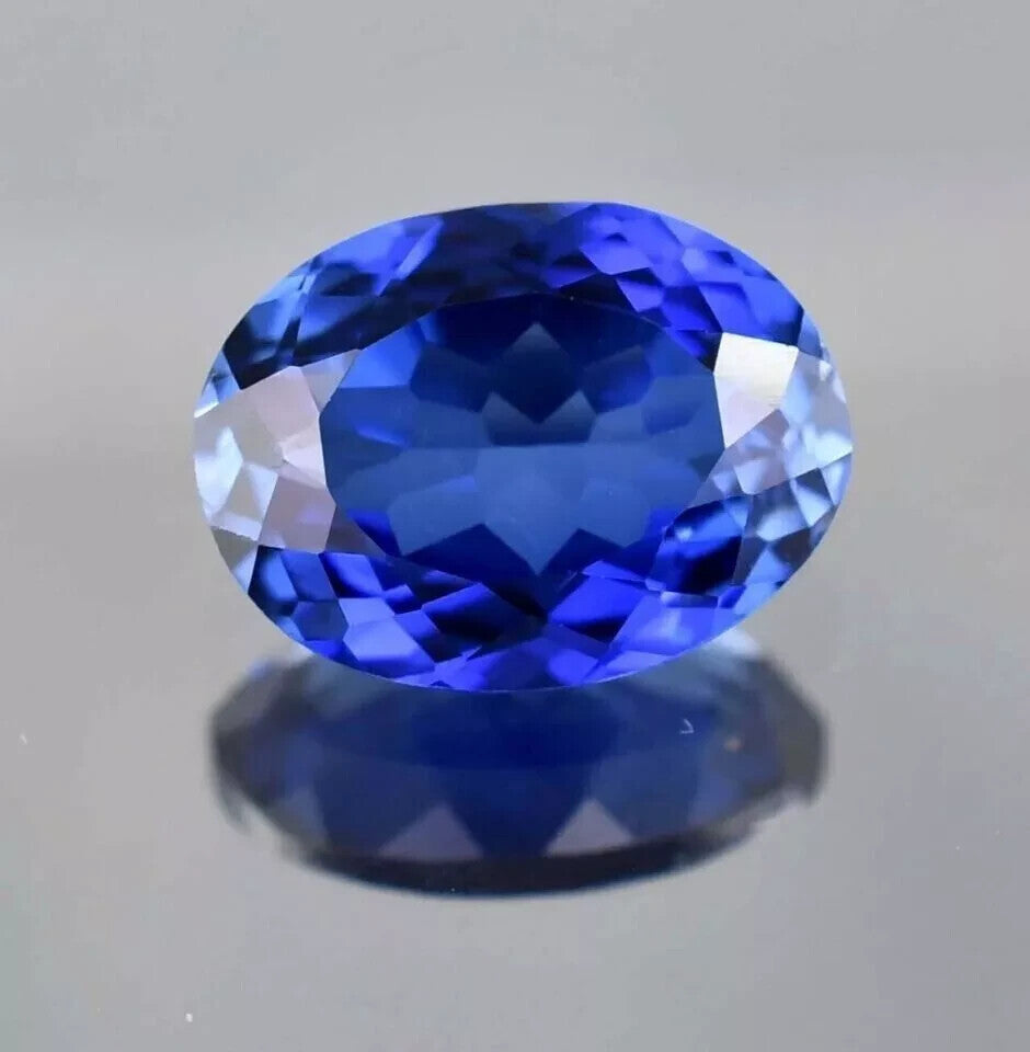 14 Ct AAA+ Natural Kashmiri Blue Sapphire Loose Gemstone Oval Cut EGL Certified