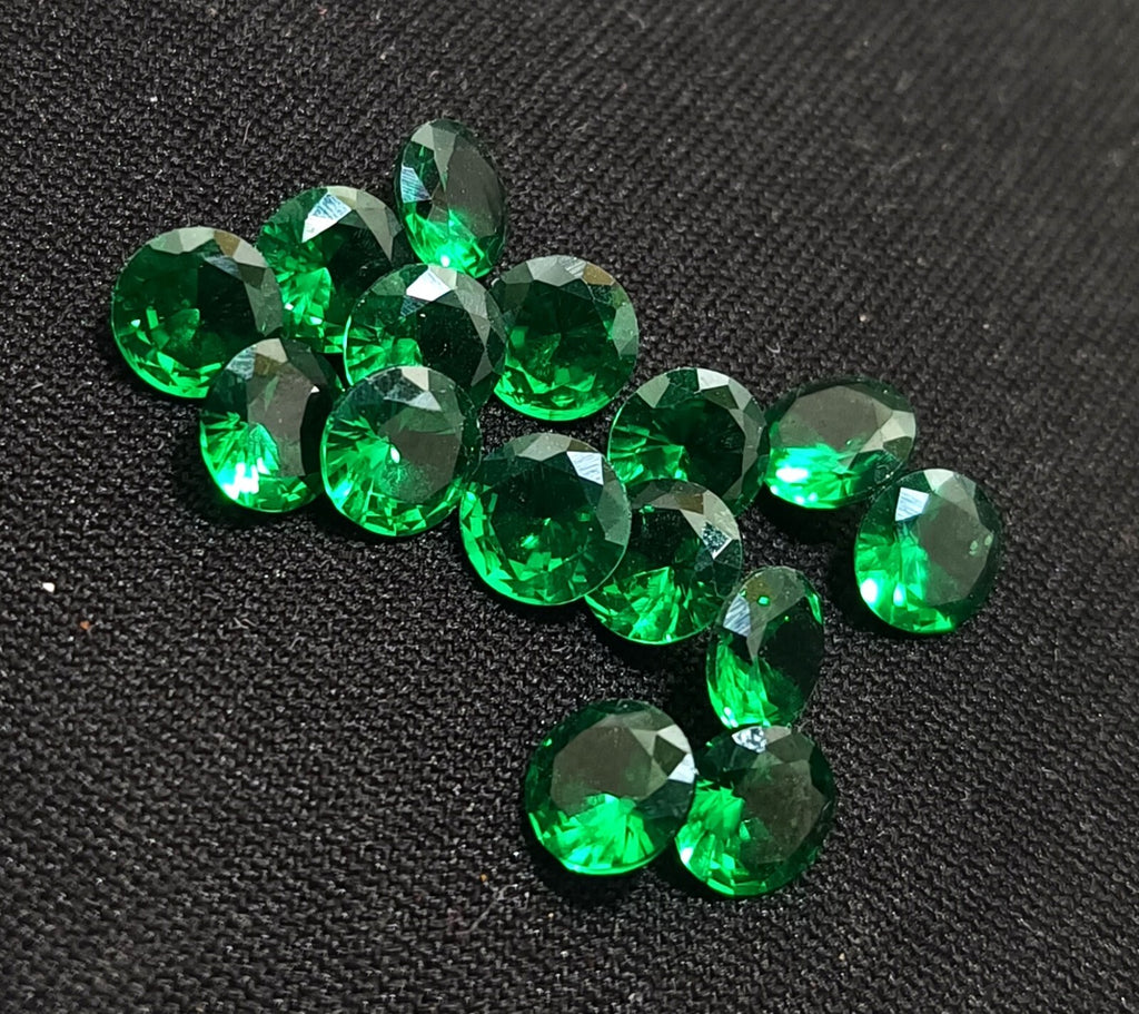 Certified 5 mm Natural Green Sapphire 20 Pcs Lot Round Shape Loose Gemstone