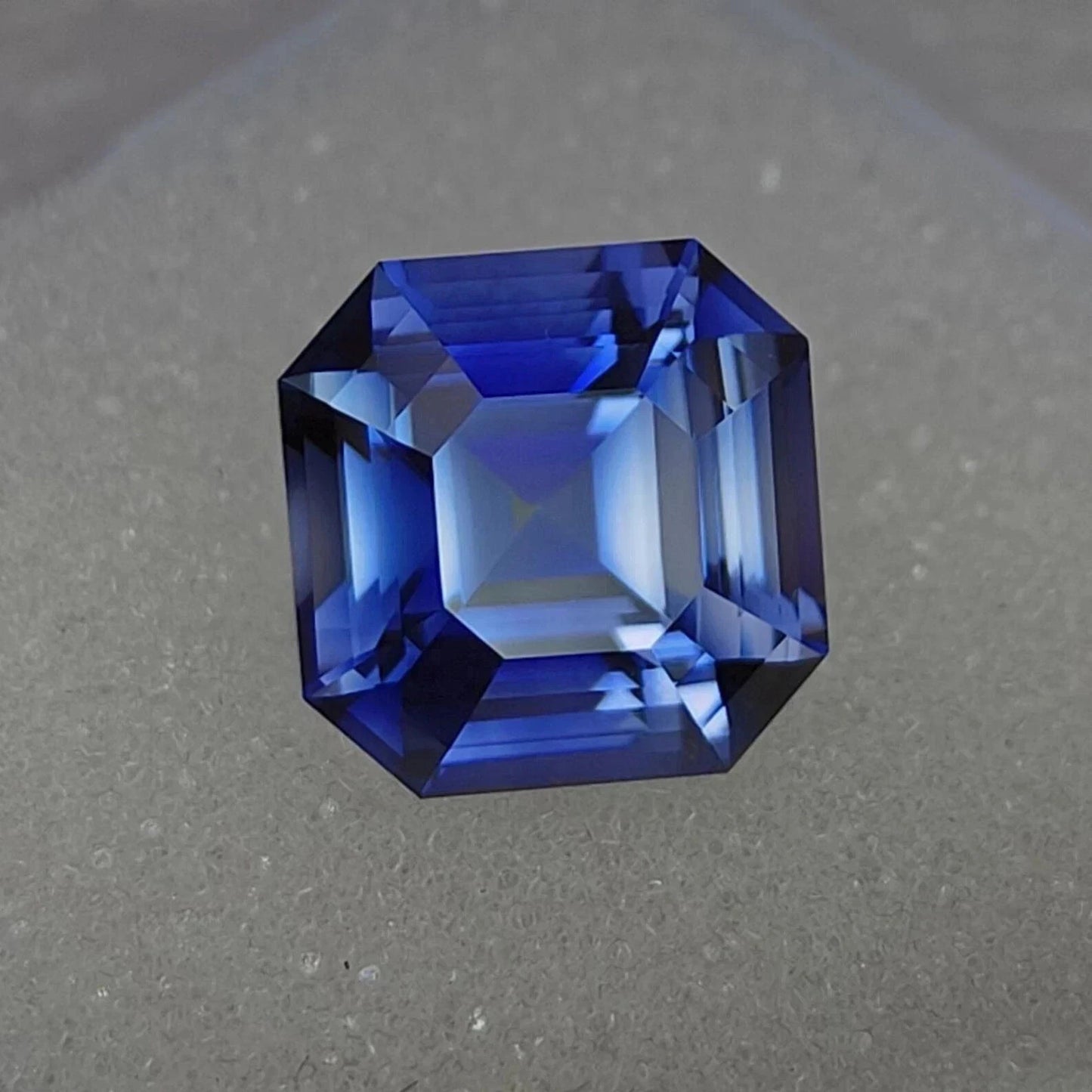 10.23 Ct Natural Kashmir Blue Sapphire Rare Certified Asscher Cut Loose Gemstone