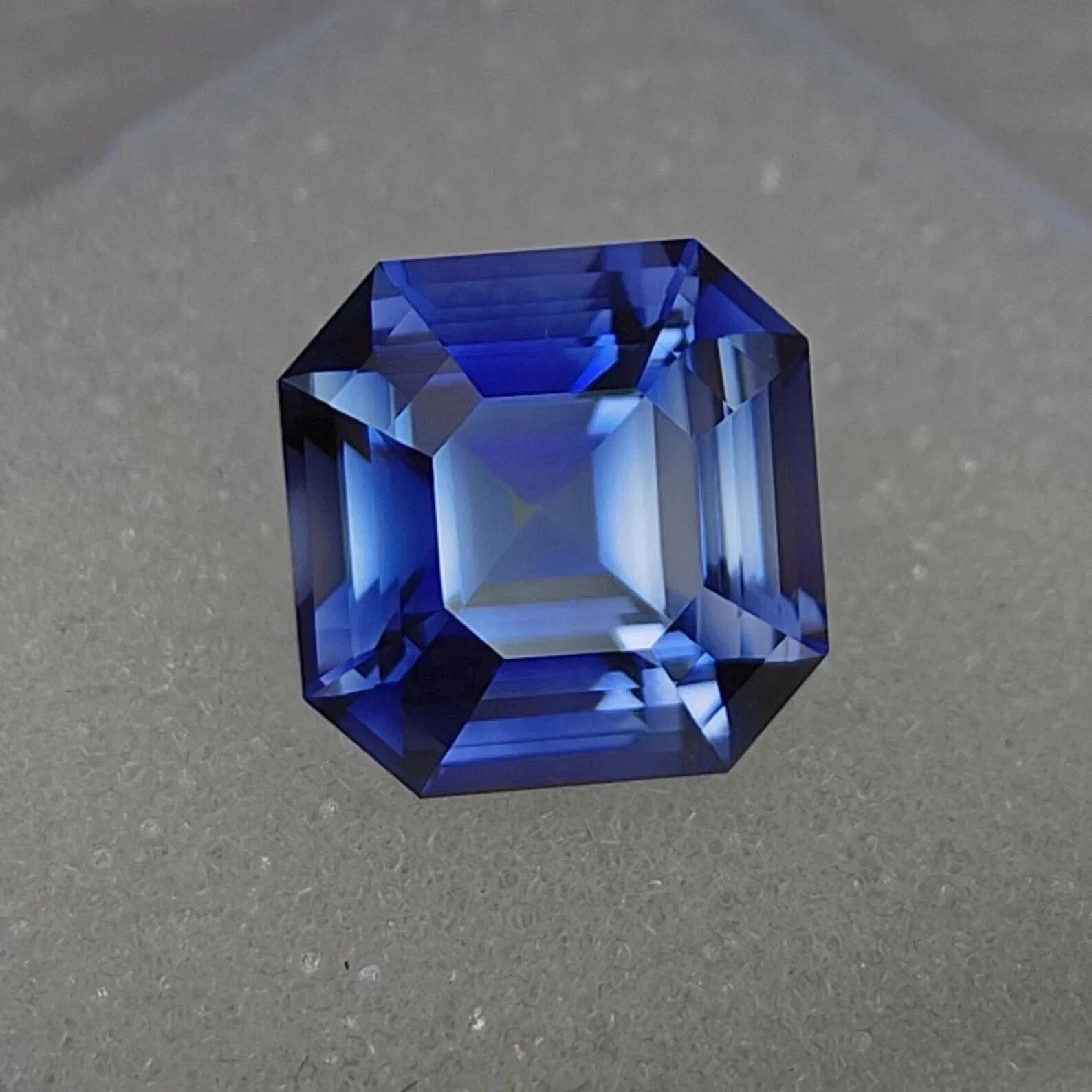 10.23 Ct Natural Kashmir Blue Sapphire Rare Certified Asscher Cut Loose Gemstone