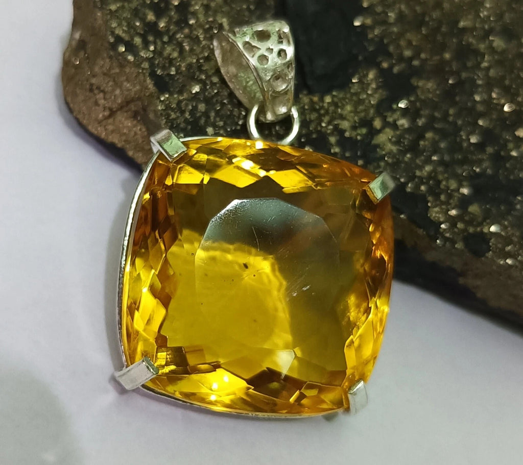 EGL Certified Natural 100.20 Ct Brazilian Cushion Topaz Pendant Loose Gemstone