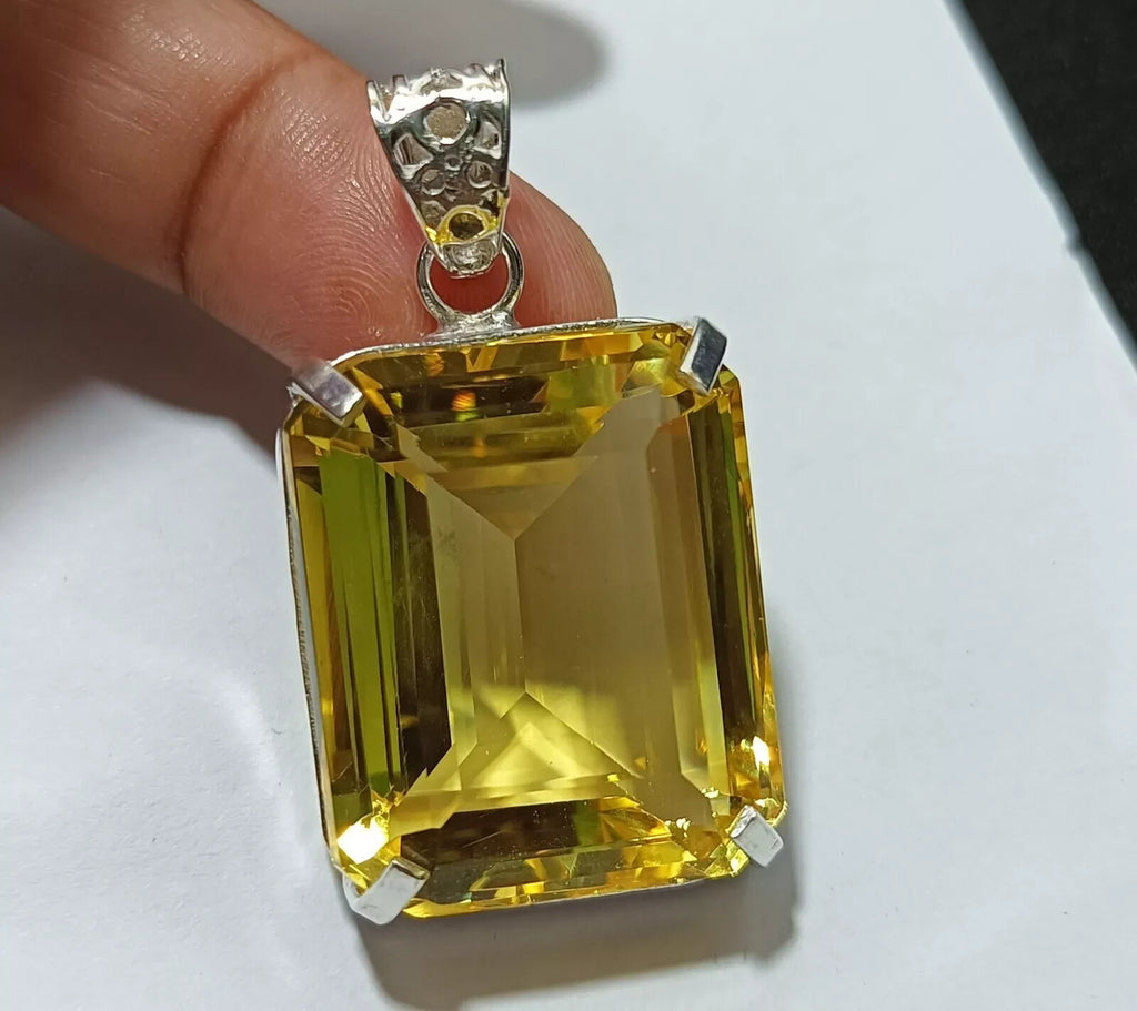 EGL Certified Natural 96.80 Ct Brazilian Emerald Topaz Pendant Loose Gemstone