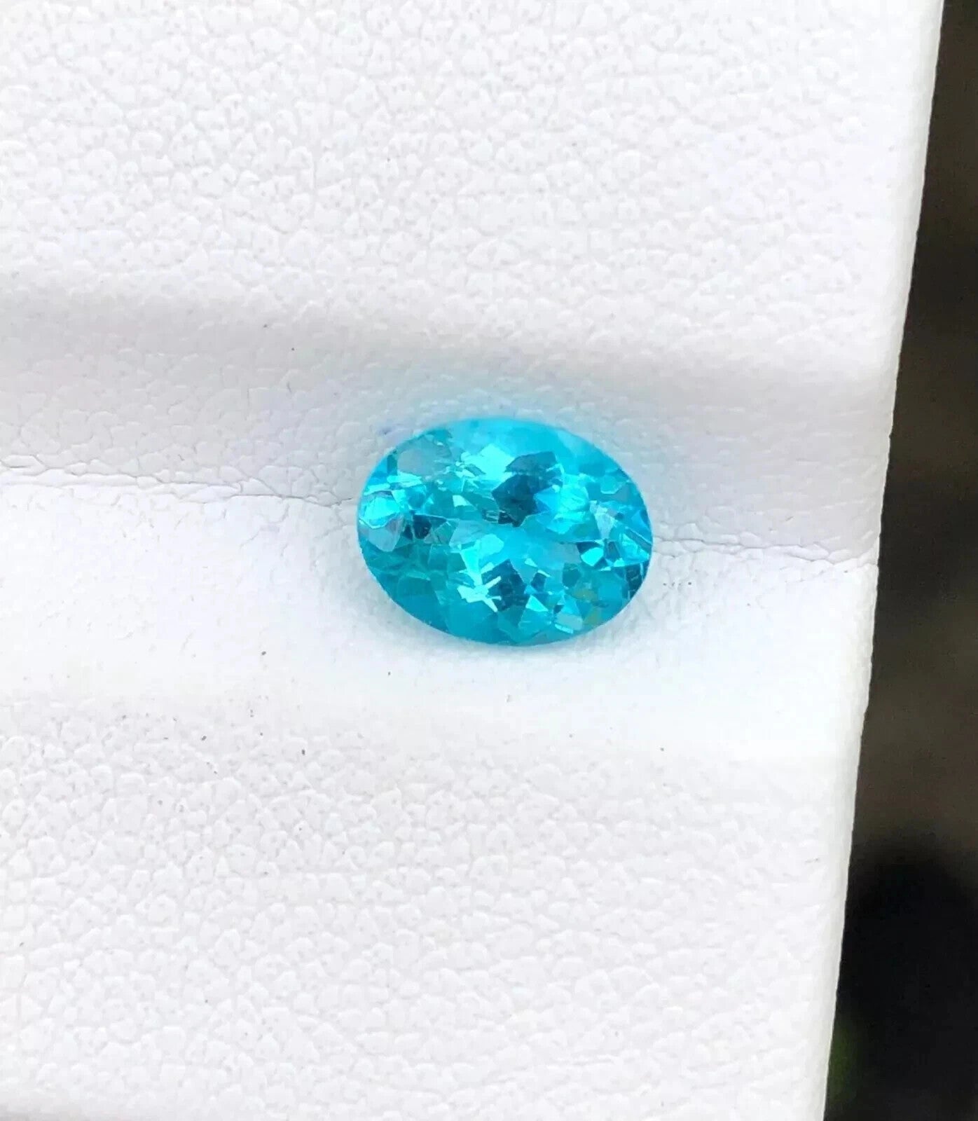 10.80 Ct Natural Paraiba Tourmaline Greenish Neon Blue Oval Cut Loose Gemstone