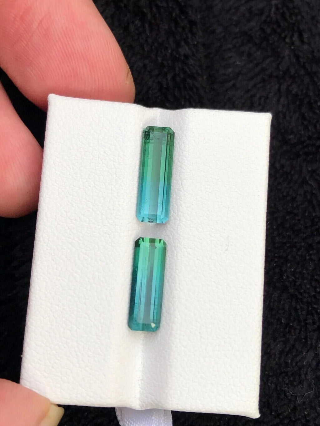 Certified Natural Blue Green Paraiba Tourmaline 15 Ct (2 Pcs) Loose Gemstone